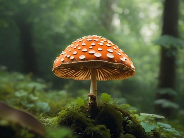 Mushrooms in the forest