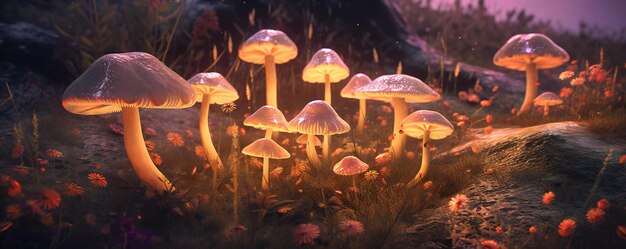 Mushrooms under the stars