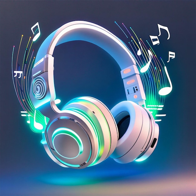 music around headphone