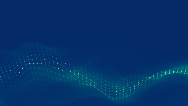 music background big data particle flow visualisation science infographic futuristic illustration sound wave sound visualization