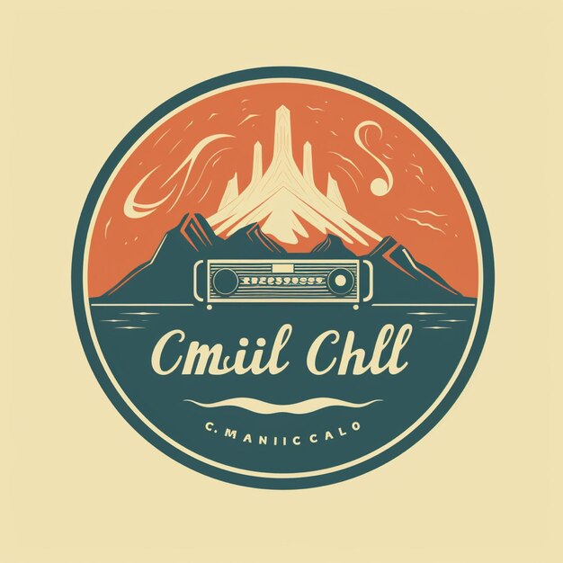 Foto logo music chill colore vintage