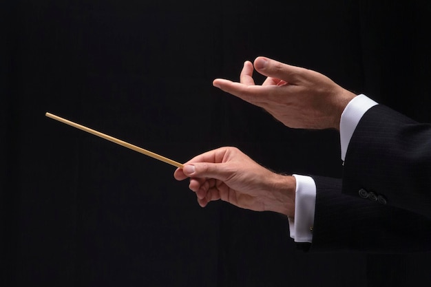 Music conductor hands
