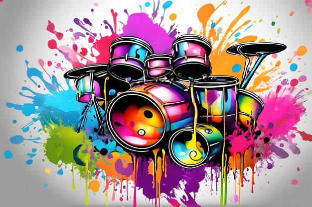 Music Graffiti Wallpaper Graffiti Background Music Graffiti Pattern Music Graffiti background Music Graffiti Art Music Graffiti Paint AI Generative