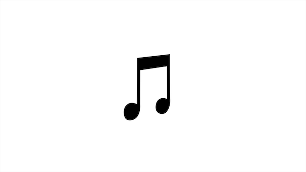 Music icon isolated on white background notes symbol Melody song note sound audio sign