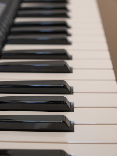 Music keyboard keys