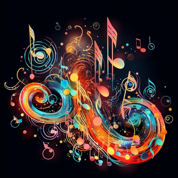 Photo music note illustration