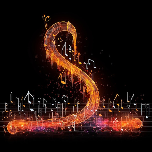 Photo music note illustration