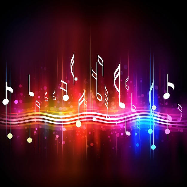 Premium AI Image | Music note illustration