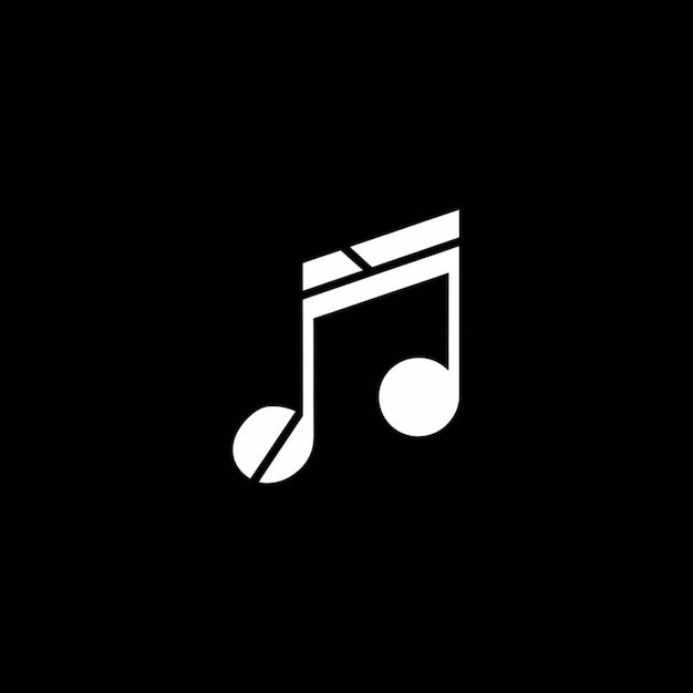 a music note with the word music on it