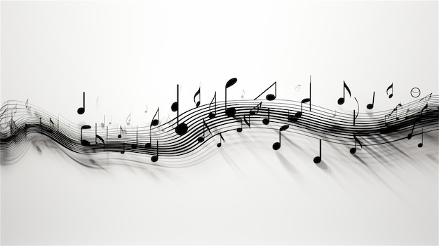 Photo music notes background