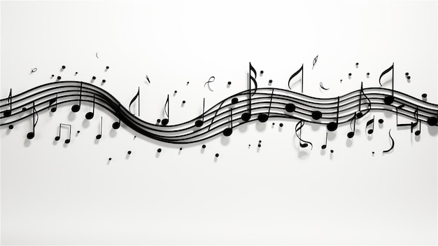 Photo music notes background