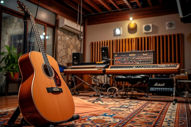 music practice room interior