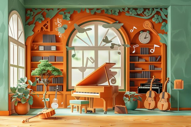 Photo music room harmony joy of music education