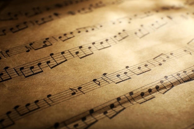 Music sheet background