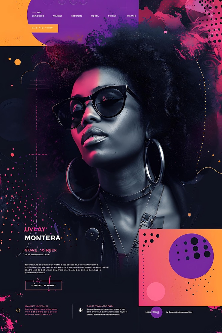 Photo music streaming website with musician candidate portraits li simple ideas for web layout design
