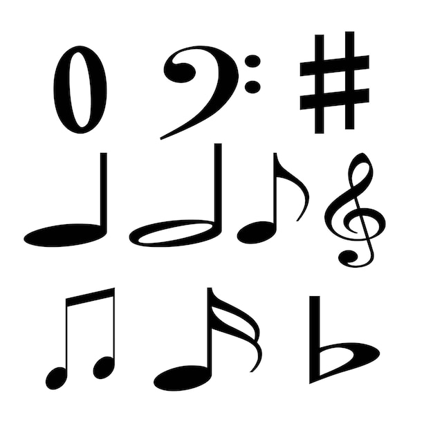 Photo music symbol all