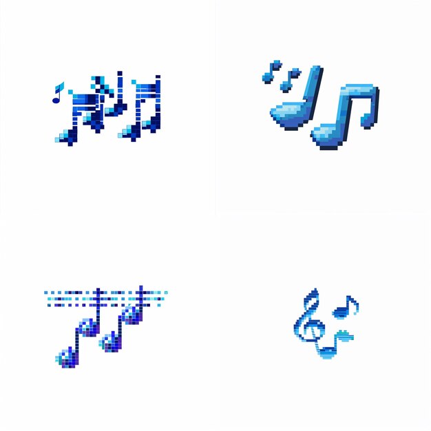 Music symbols vector symbols