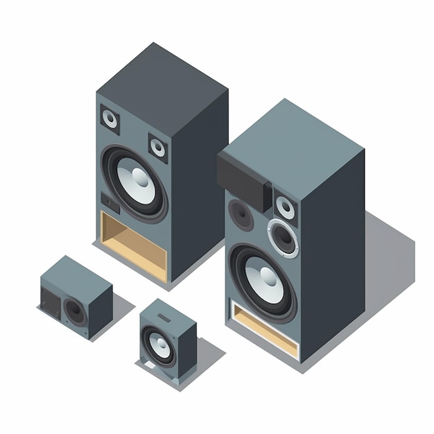 Music system illustration image