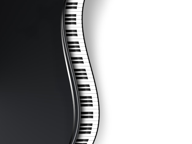 Photo musical background with piano keys