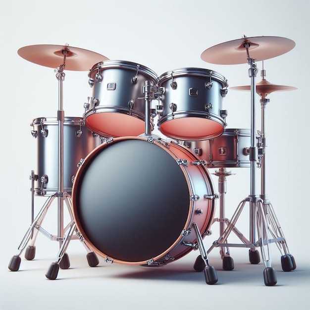 musical drums on a white background