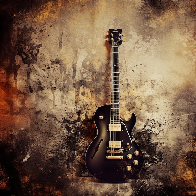 Musical Grunge Background