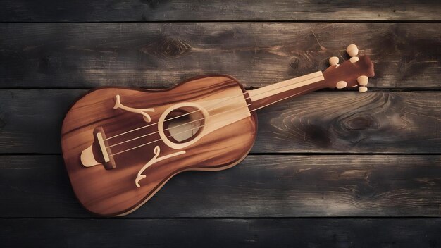 Musical instruments in wooden