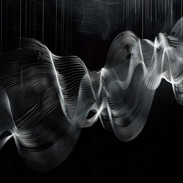 Photo musical intruments in abstract style with music notes