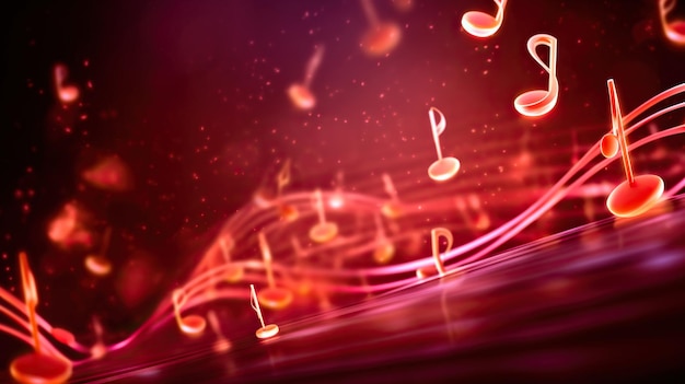 Photo musical notes background colorfull music vector music key graphic music background