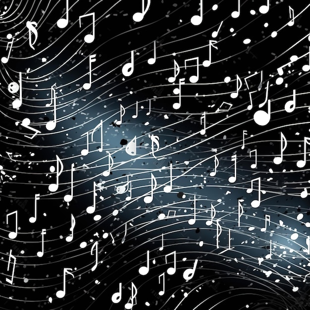 Premium AI Image | musical notes background