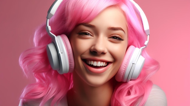 musicgirl HD 8K wallpaper Stock Photographic Image