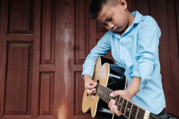 Musicians playing guitar