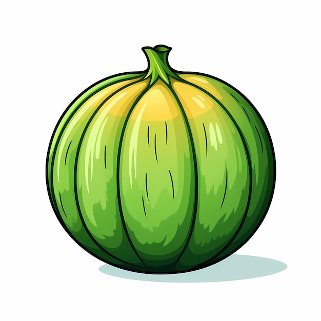 Muskmelon flat clipart