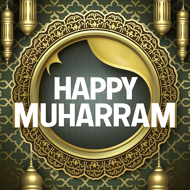 Photo muslim celebration islamic happy new year muharram illustration