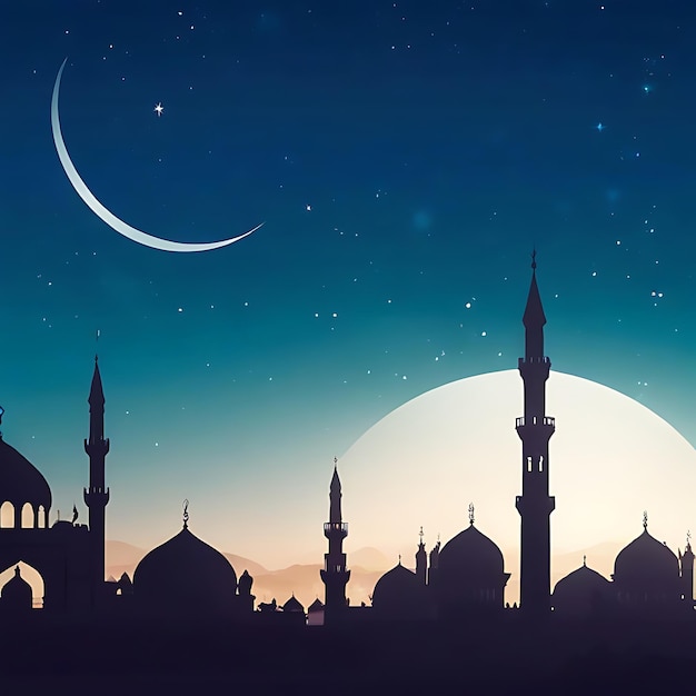 イスラム教の新年の祝い ムハラム イラスト