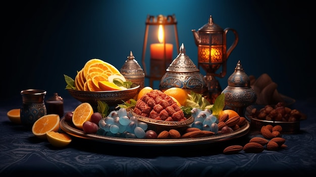 Photo muslim feast of the holy month of ramadan 3d