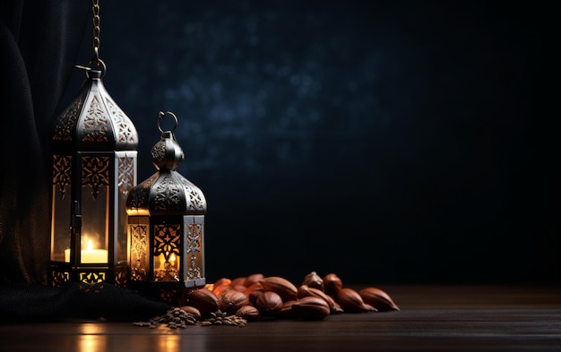 The Muslim feast of the holy month of Ramadan Kareem Beautiful background