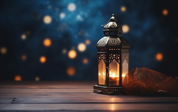 라마단 카림 아름다운 배경의 거룩한 달의 이슬람 축제