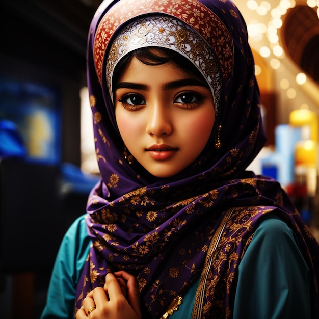 Muslim girl very beautiful