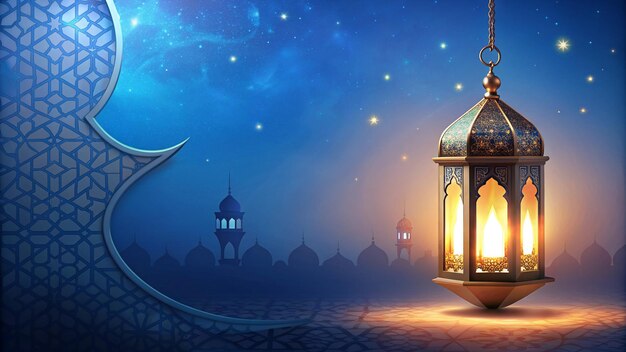 Muslim lamp Ramadan Kareem beautiful background illustration