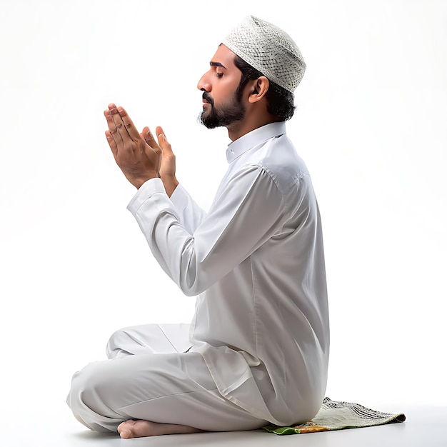 Мусульманский мужчина, молящийся