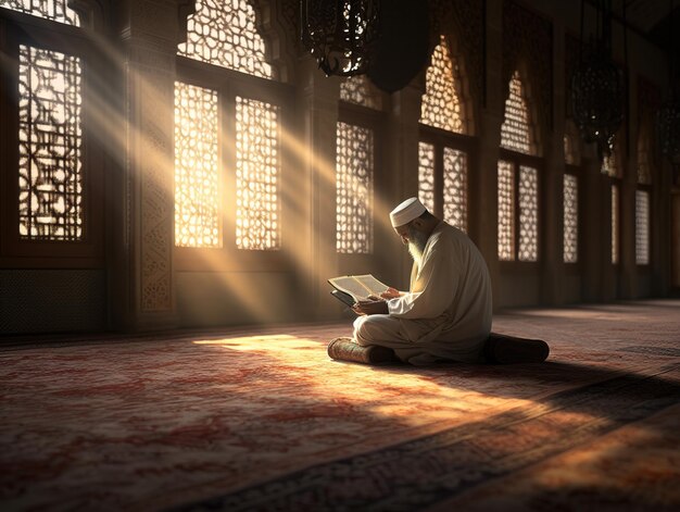 Photo muslim man praying