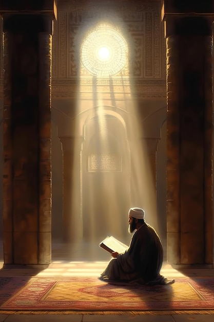 Photo muslim man praying