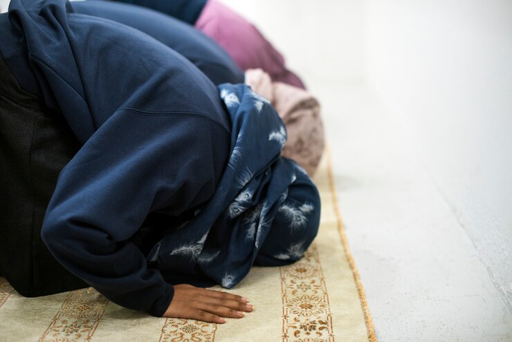 Photo muslim people are praying