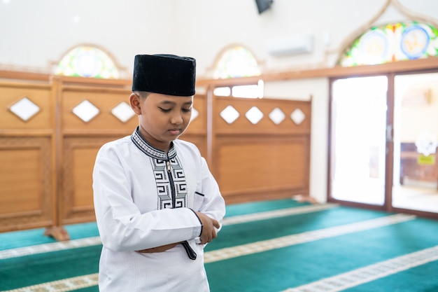 Muslim prayer in the mosque