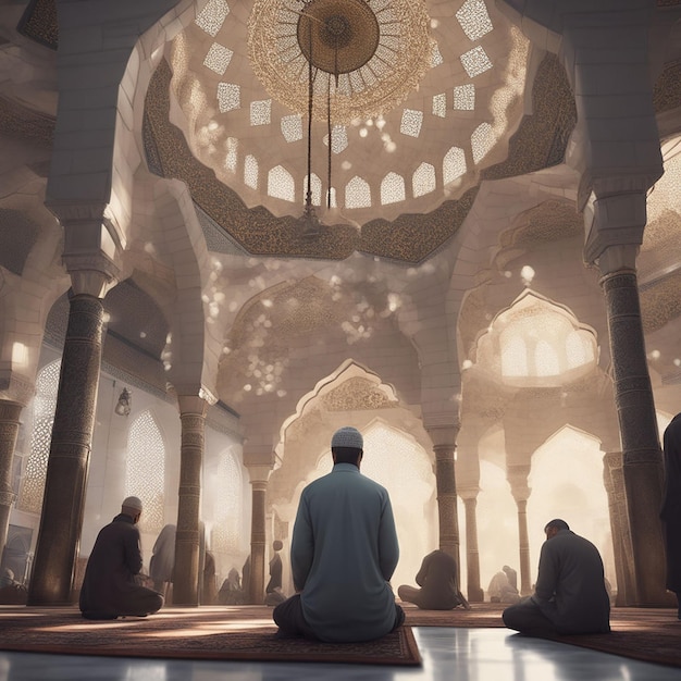 Muslim Praying portrait by ai