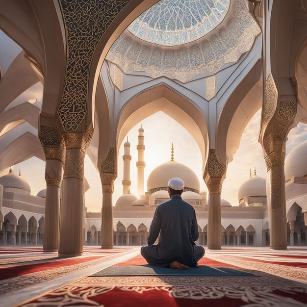 Muslim Praying portrait by ai