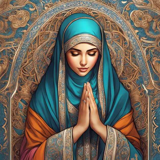 Muslim Praying portrait by ai