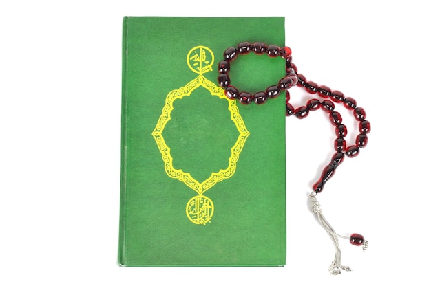 Muslim rosary beads and Quran