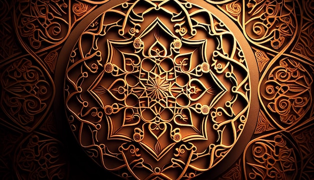 Muslim Texture Background Ai Generated