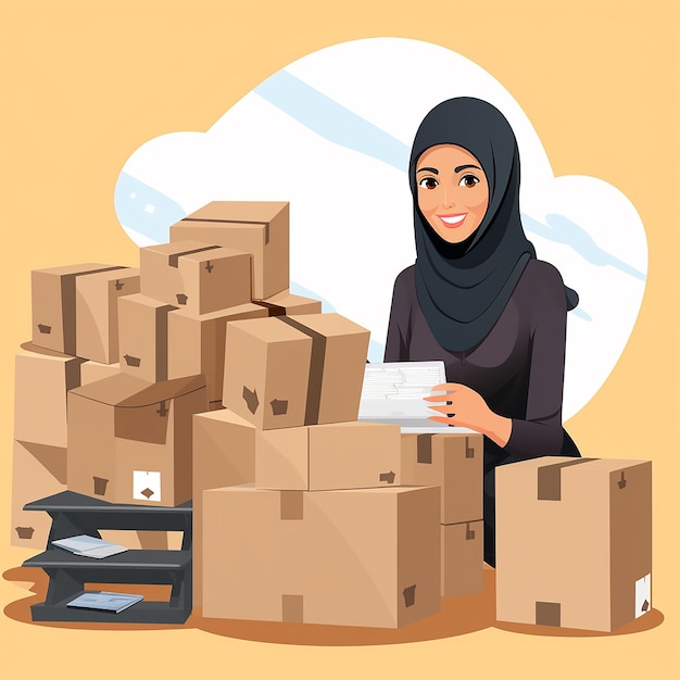 Muslim Woman Thriving in Online Home Business